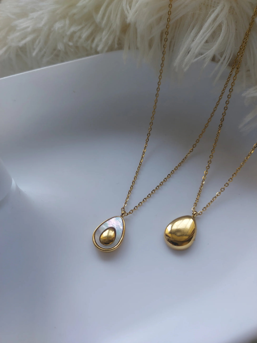 18K Gold-Plated Avocado Charm Necklace