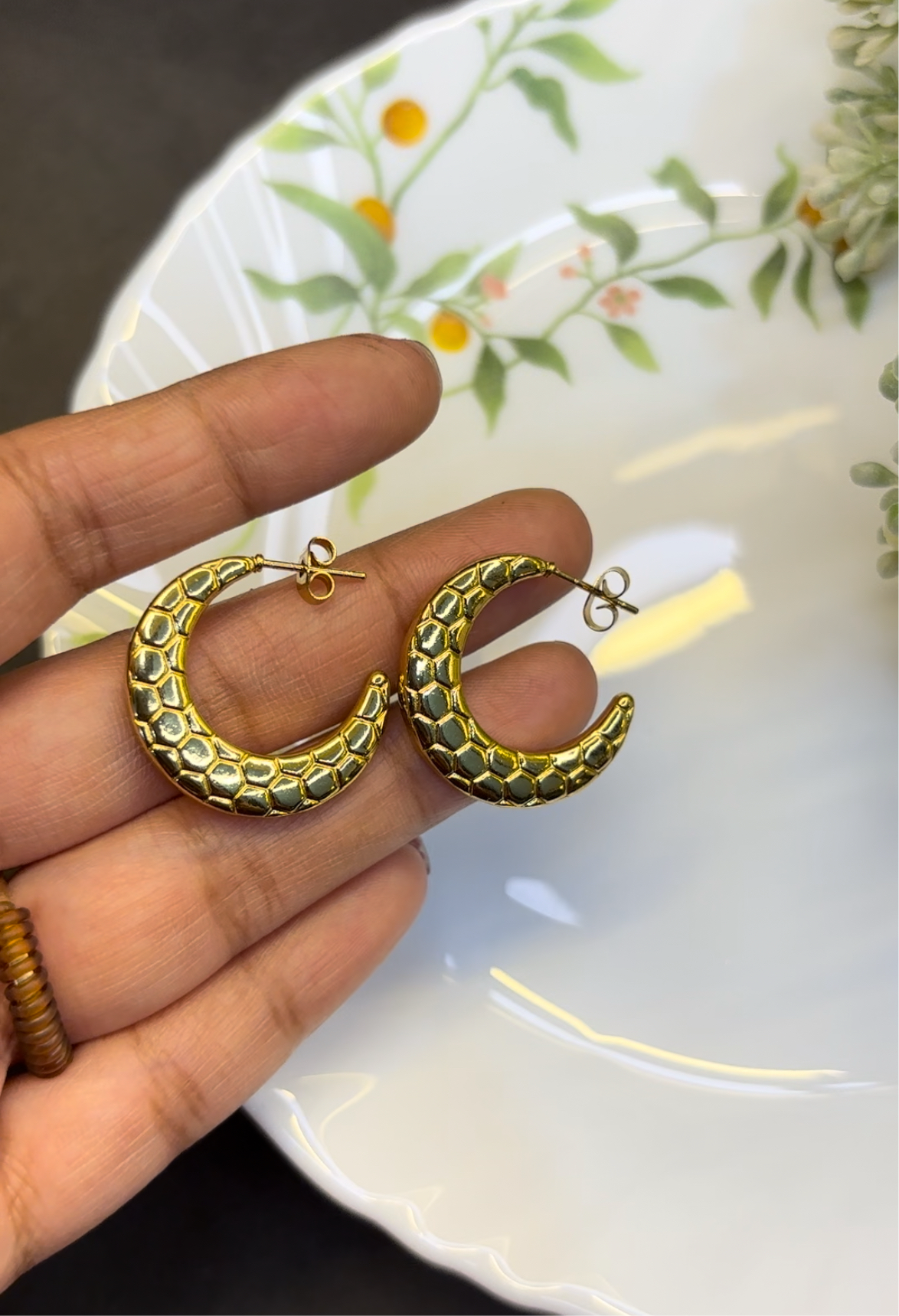 Moon Shape Earring
