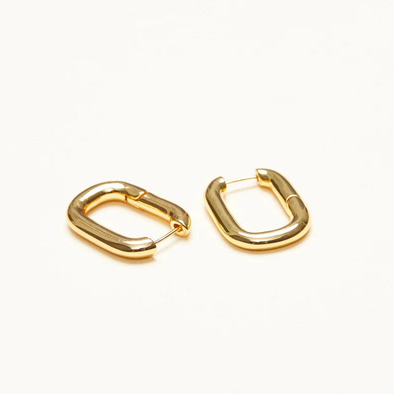 Mini square Gold Hoops