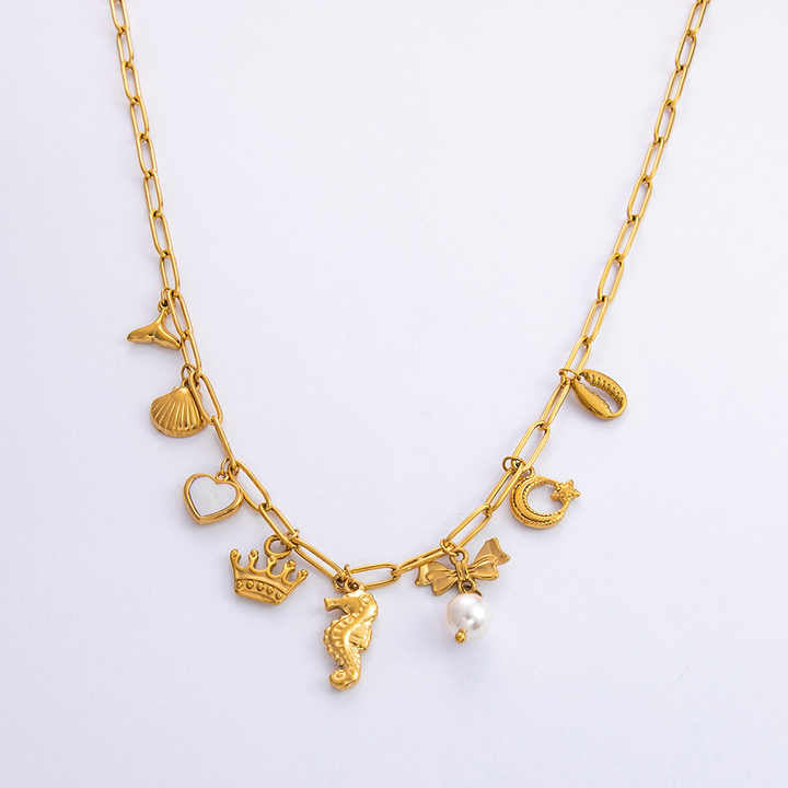 Eight charms Necklace