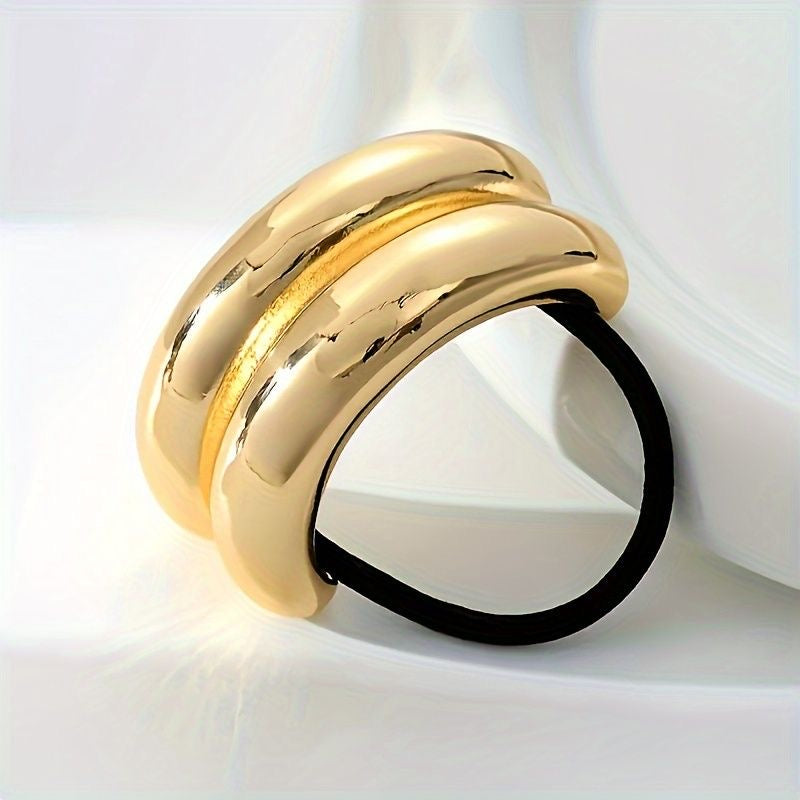 Metal Hair Rubber bands set of 3