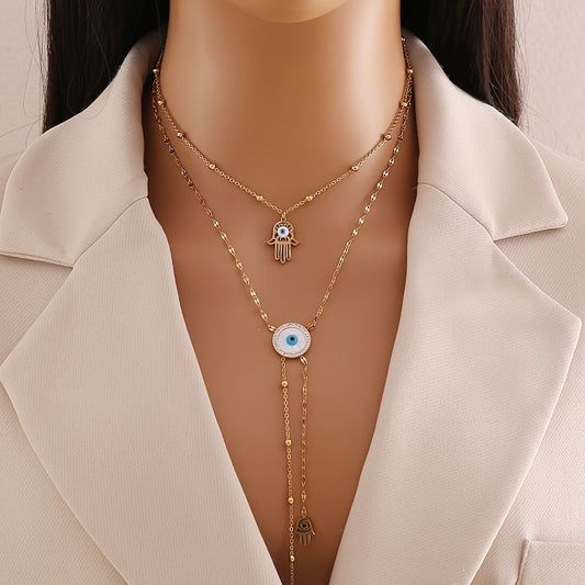 Evil Eye Zodiac Stainless Steel Necklaces