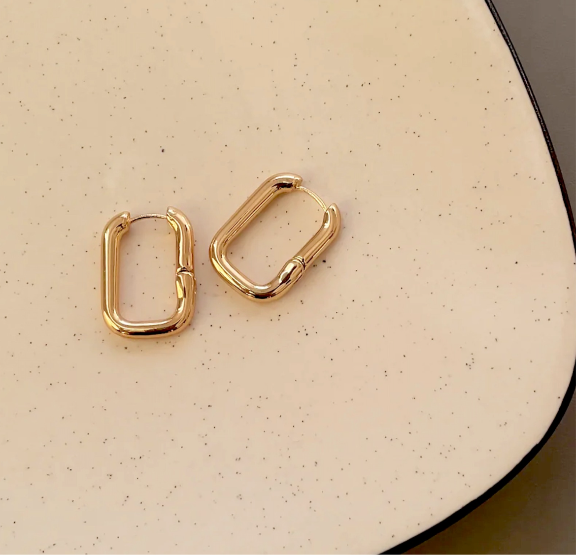 Mini square Gold Hoops