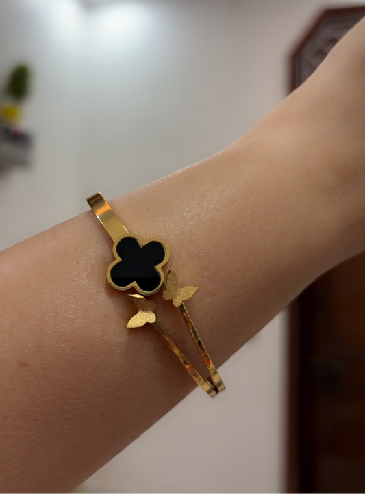 Floral with butterfly bracelet