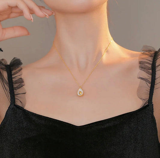 18K Gold-Plated Avocado Charm Necklace