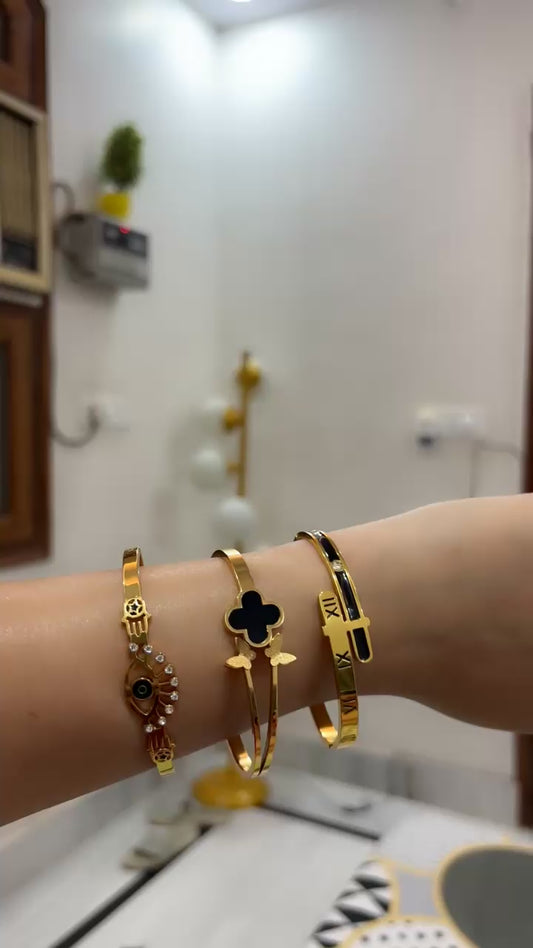 Anti tarnish Bangles Combo pack of 3